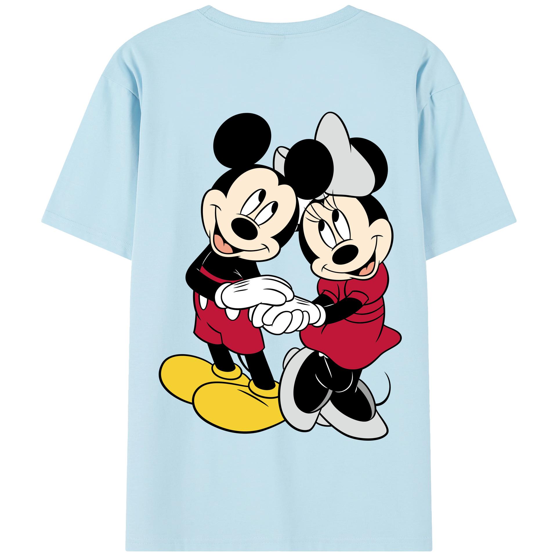 （画像用） ミッキーマウス Mickey Mouse 綿100％半袖Tシャツ（背面プリント）